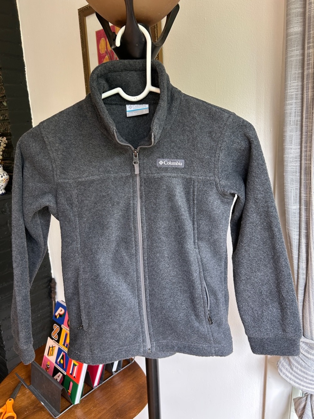 Columbia Kids Dark Gray Full-Zip Fleece Jacket